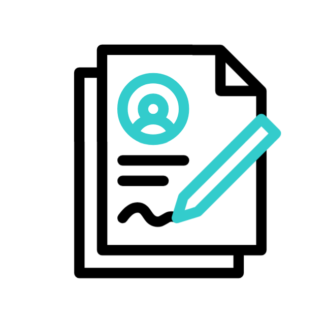 Submit Your Information & Pay Easily icon